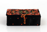 Soulful Threads Red Thread Aari Embroidered Black Net Clips Vanity Multi Purpose