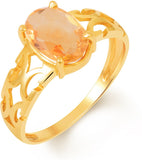Kundali Gold Topaz 18 K Ring