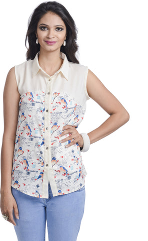 Belly Bottom Women's Printed Party Shirt