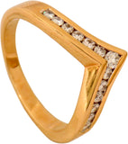 Rakam Gold Diamond Yellow Gold 18 K Ring