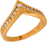 Rakam Gold Diamond Yellow Gold 18 K Ring