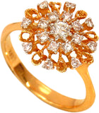 Rakam Gold Diamond Yellow Gold 18 K Ring