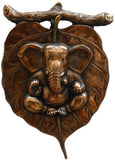Bharatcraft Wall Hanging Of Lord Ganesha On A Creative Leaf Showpiece  -  34.29 cm