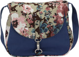 Vogue Tree Women Casual Blue Canvas Sling Bag