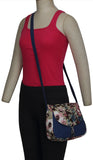 Vogue Tree Women Casual Blue Canvas Sling Bag