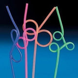 happy deals 36 Crazy Loop Straws -value pack - assorted color