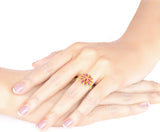 Malabar Gold and Diamonds HBDAAAABLZJM Gold Ruby 22 K Ring