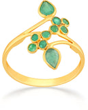 Malabar Gold and Diamonds HBDAAAABLZLD Gold Emerald 22 K Ring