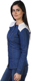 Hugo Chavez Women's Solid Casual Denim Shirt