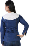 Hugo Chavez Women's Solid Casual Denim Shirt