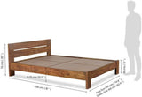 HomeEdge Solid Wood King Bed