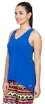 VRTYA Casual Sleeveless Solid Women's Blue Top