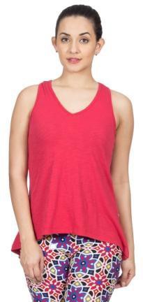 VRTYA Casual Sleeveless Solid Women's Red Top