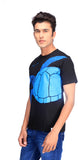 One For Blue Animal Print Men's Round Neck T-Shirt