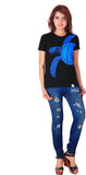 One For Blue Animal Print Men's Round Neck T-Shirt