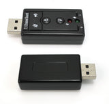 iConnect World New 7.1 Channel External Audio Adapter with Mic Virtual 3D Sound USB Sound Card
