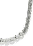 Hi Look Crystal Snake Chain Designer Choker Alloy Necklace