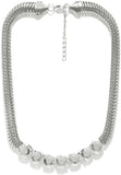 Hi Look Crystal Snake Chain Designer Choker Alloy Necklace