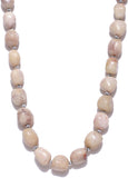 Hi Look Natural Semi Precious Stone Agate Alloy Necklace