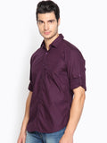 Highlander Men's Solid Casual Shirt