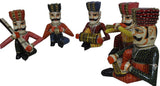 Lal Haveli Rajasthani Handcrafted Decorative Showpiece Statue Musicians Showpiece  -  17.18 cm