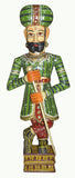 Lal Haveli Antique Indian Home Decor Handmade Painted Pair of Wooden Sculpture / Statue of Door Keeper Showpiece  -  76.2 cm