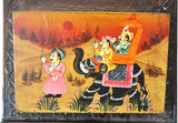 Lal Haveli Rajasthani Beautiful Wall Hanging Letter Box With Key Hanger Showpiece  -  47 cm