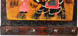 Lal Haveli Rajasthani Beautiful Wall Hanging Letter Box With Key Hanger Showpiece  -  47 cm