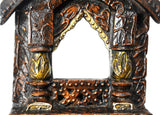 Lal Haveli Vintage Design Handmade Wood Jharoka Showpiece  -  25.4 cm