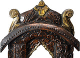 Lal Haveli Vintage Design Handmade Wood Jharoka Showpiece  -  25.4 cm