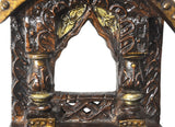 Lal Haveli Vintage Design Handmade Wood Jharoka Photo Frame Showpiece  -  25.4 cm