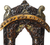 Lal Haveli Vintage Design Handmade Wood Jharoka Photo Frame Showpiece  -  25.4 cm