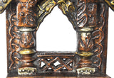 Lal Haveli Traditional Handmade Decorative Wood Jharoka Showpiece  -  25.4 cm
