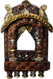 Lal Haveli Traditional Handmade Decorative Wood Jharoka Showpiece  -  25.4 cm