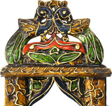 Lal Haveli Beautiful Decorative Jaipur Wood Colorful Jharoka Photo Frame Showpiece  -  30.48 cm