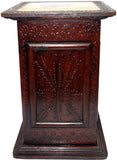 Lal Haveli House Kitchen Decorative Solid Almirah Wooden Stool Showpiece  -  45.72 cm