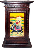 Lal Haveli House Kitchen Decorative Solid Almirah Wooden Stool Showpiece  -  45.72 cm