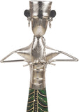 Lal Haveli Iron & Wood Embossed Painting Iron Decorative Musician Figurine Set of 5 Pieces Showpiece  -  42 cm