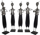 Lal Haveli Traditional Hand Crafted Beautiful Iron Musician 5 Pcs Set Showpiece  -  50 cm