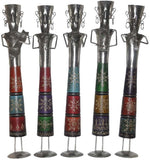 Lal Haveli Decorative Colorful Handmade Rajasthani Iron Musician Set Of 5 Pcs Showpiece  -  56 cm