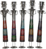 Lal Haveli Decorative Colorful Handmade Rajasthani Iron Musician Set Of 5 Pcs Showpiece  -  56 cm