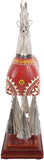 Lal Haveli Beautifully crafted and painted Horse with bells Showpiece  -  33 cm