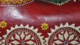 Lal Haveli Beautifully crafted and painted Horse with bells Showpiece  -  33 cm