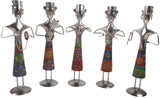 Lal Haveli Traditional Hand Crafted Beautiful Iron Musician 5 Pcs Set Showpiece  -  33 cm