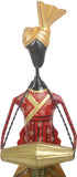 Lal Haveli Decorative Colorful Handmade Rajasthani Iron Musician Set Of 5 Pcs Showpiece  -  20.58 cm