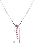 Voylla Crystal Silver Plated Alloy Necklace