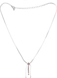 Voylla Crystal Silver Plated Alloy Necklace