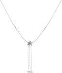 Voylla Cubic Zirconia Silver Plated Alloy Necklace