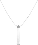 Voylla Cubic Zirconia Silver Plated Alloy Necklace