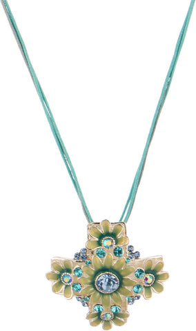 Voylla Crystal Silver Plated Alloy Necklace